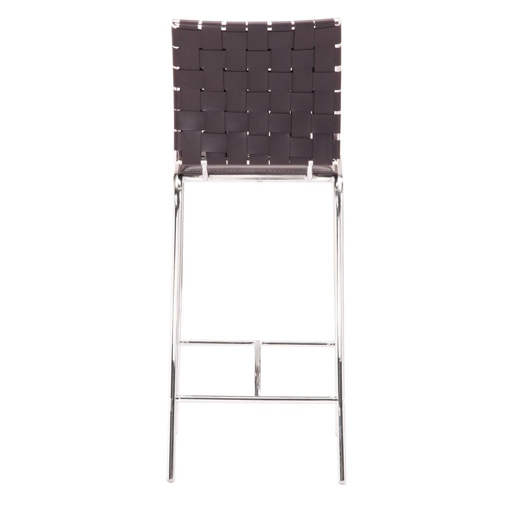 zuo criss cross counter height barstool