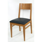 High Panel Back European Beechwood Side Chair