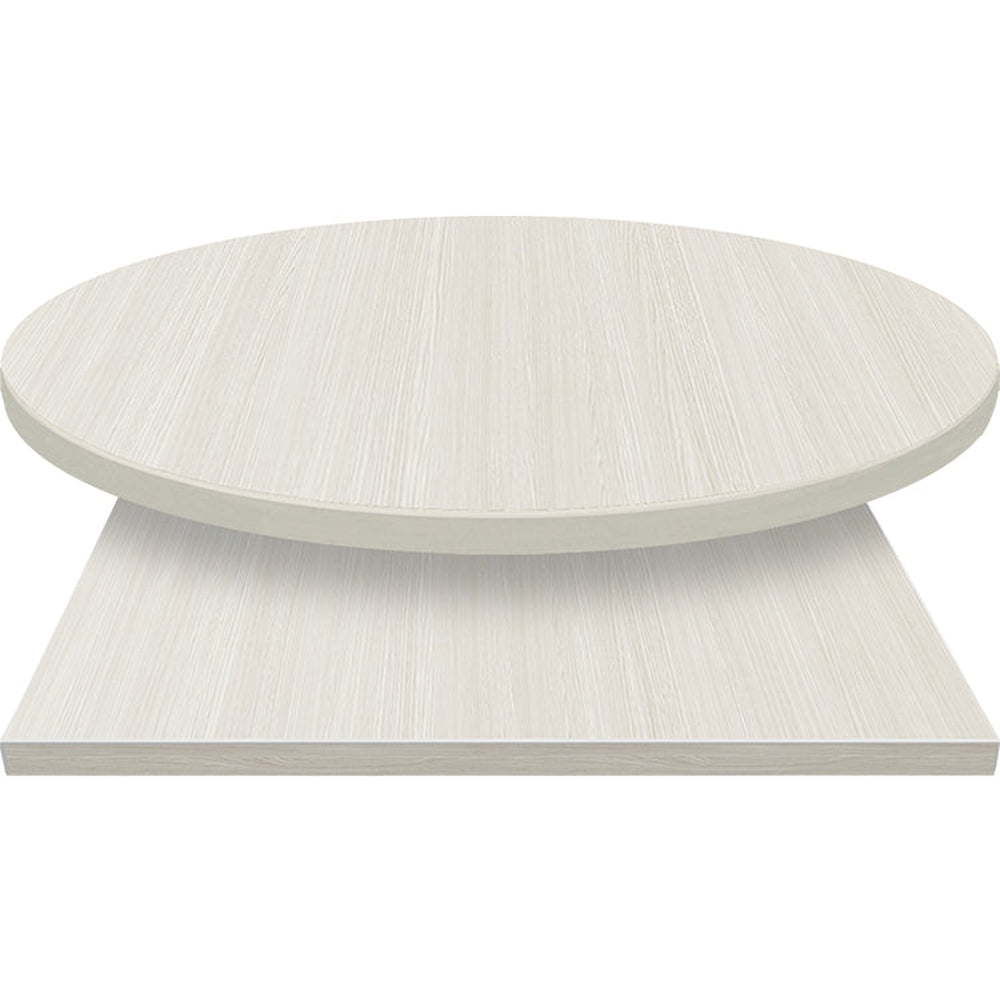 3mm manufactured table tops white ash