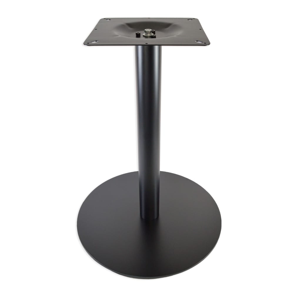 positano outdoor 29 round matte black table base