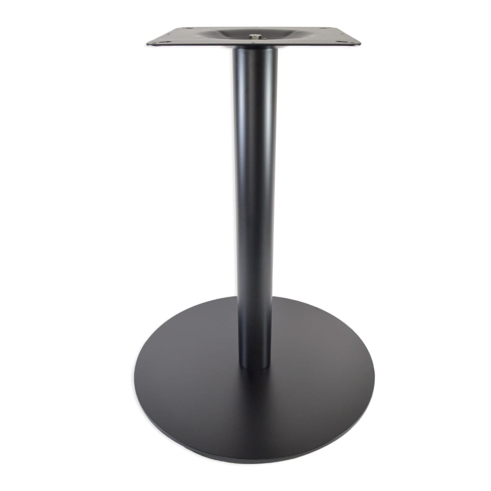 positano outdoor 29 round matte black table base