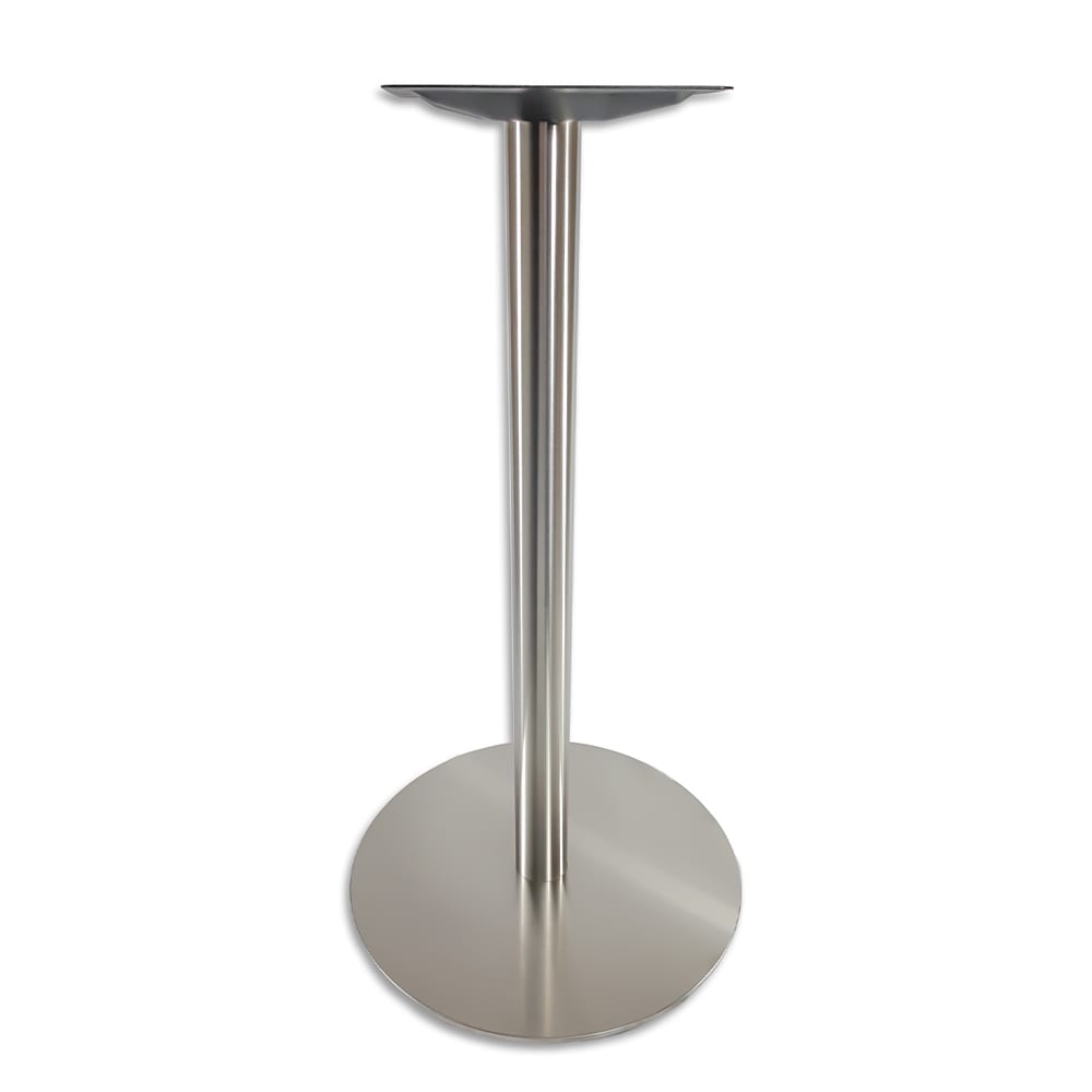 Turin Brushed Stainless Steel Round Table Bases