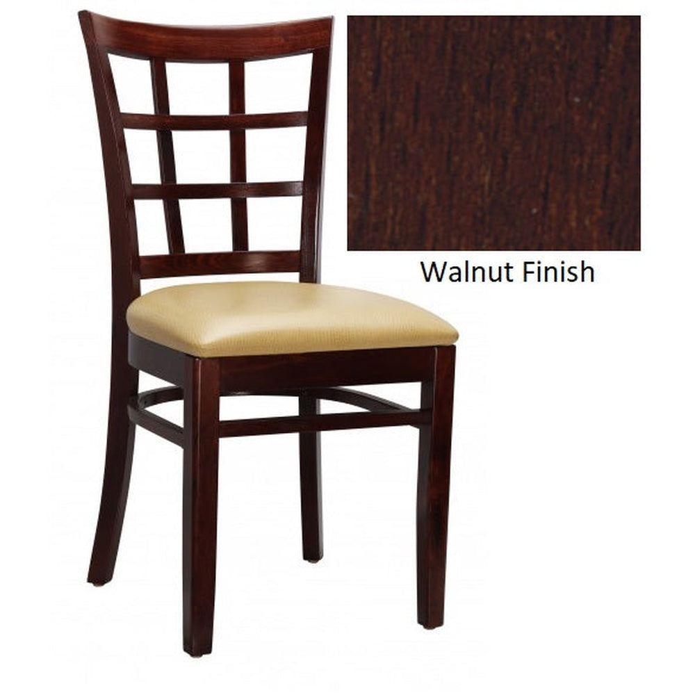 Checker Back Solid Wood Dining Chair