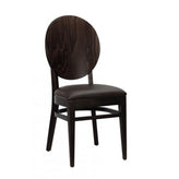 belvedere solid wood dining chair in walnut finish 99