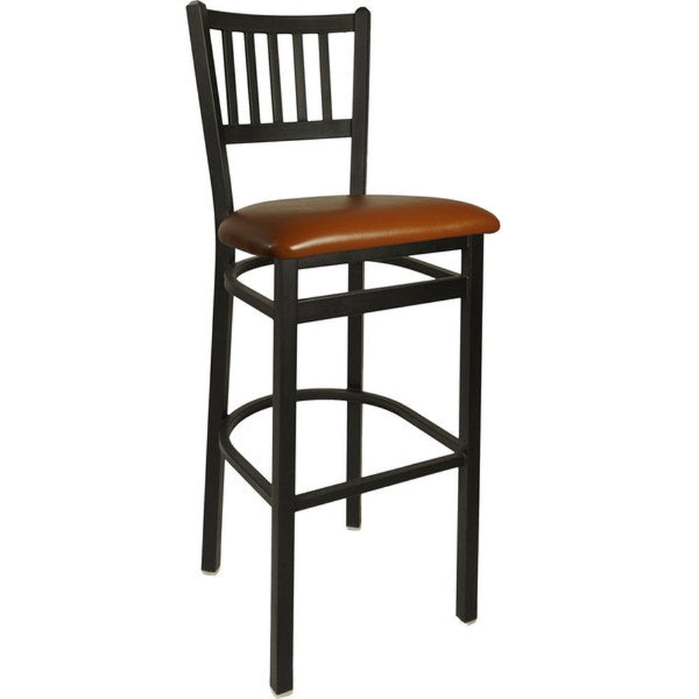 troy slat back bar stool