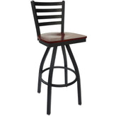 lima ladder back swivel bar stool