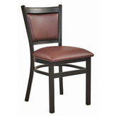 geo black metal dining chair 99