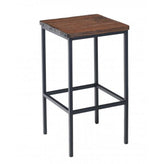 toledo black metal backless bar stool 99