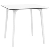 Maya Outdoor Square Table 31 inch White