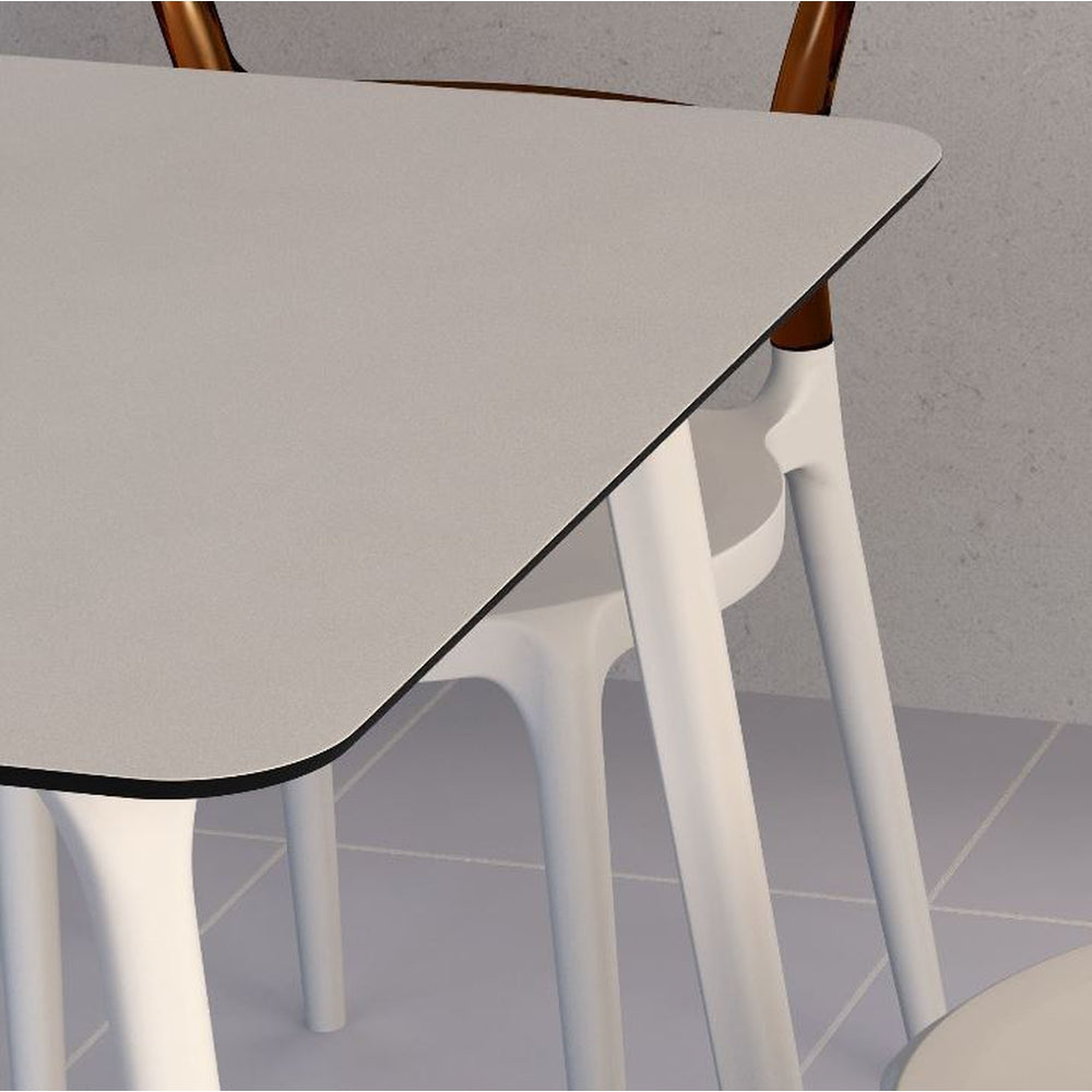 Maya Outdoor Rectangle Table 55 inch White