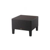 magnolia flat rattan stylish side table black