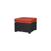 magnolia flat rattan stylish ottoman black