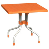 forza square folding table 31 inch orange isp770 ora