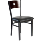 darby circle wood back side chair