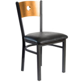 darby circle wood back side chair