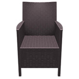 california resin wickerlook chair dark gray