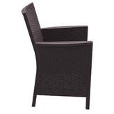 california resin wickerlook chair dark gray