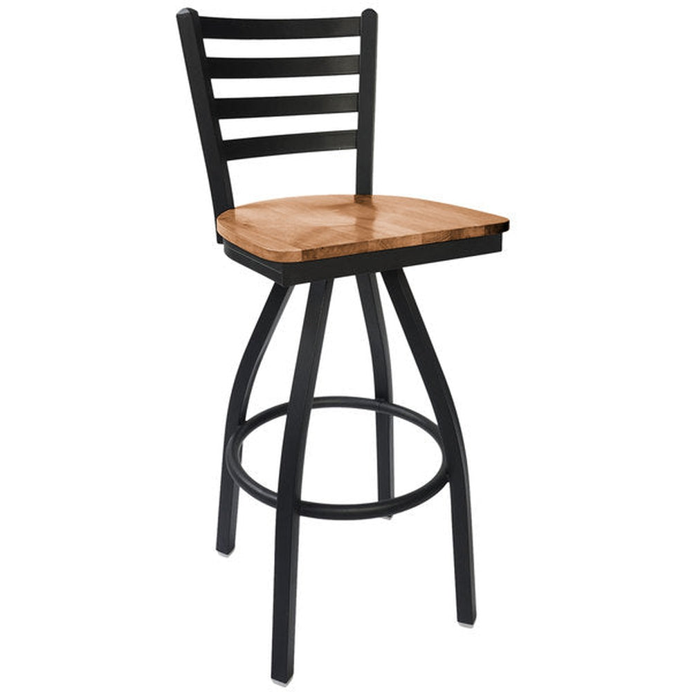 lima ladder back swivel bar stool