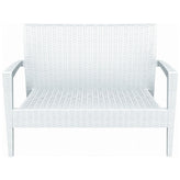 miami resin loveseat white isp845 wh