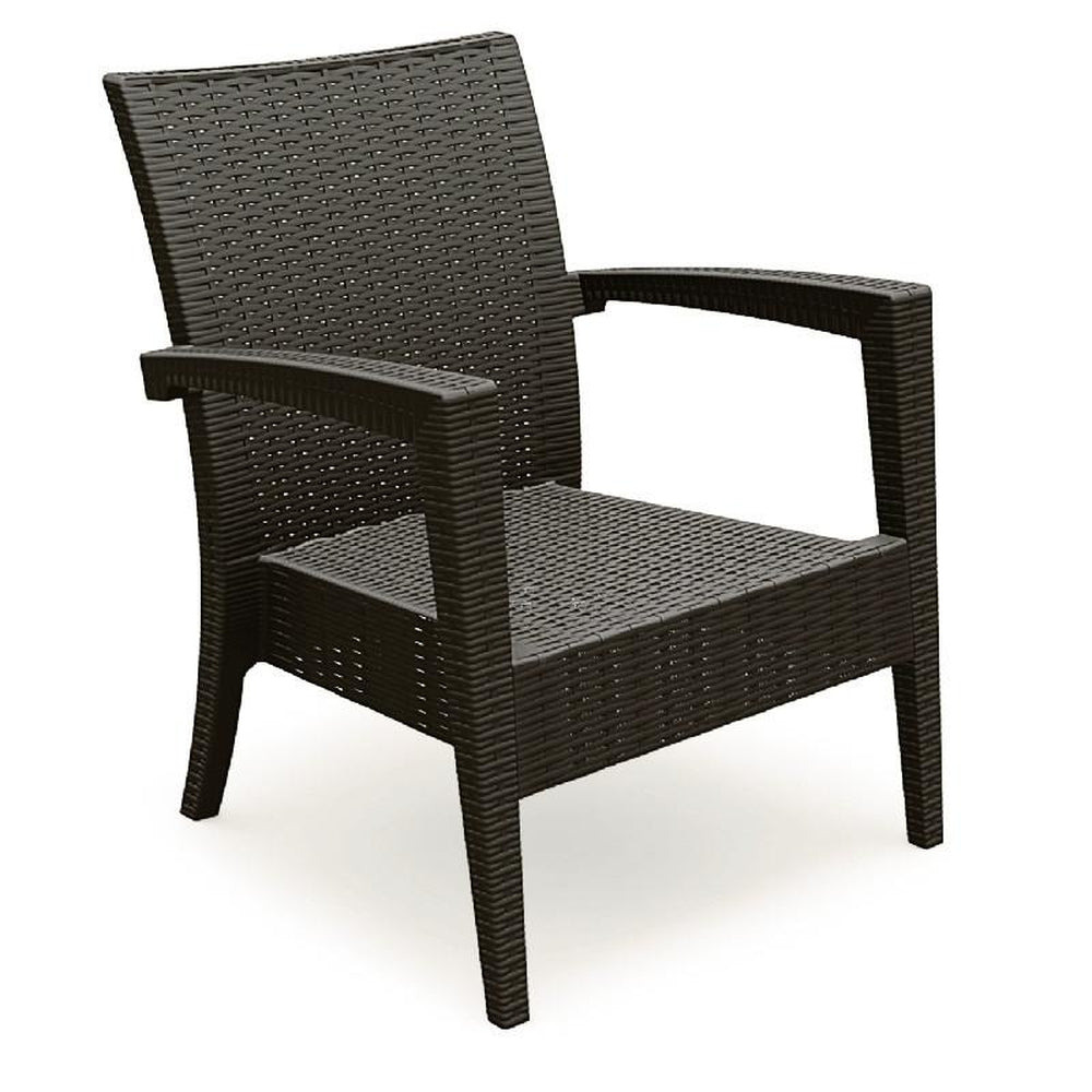 miami resin club chair dark gray