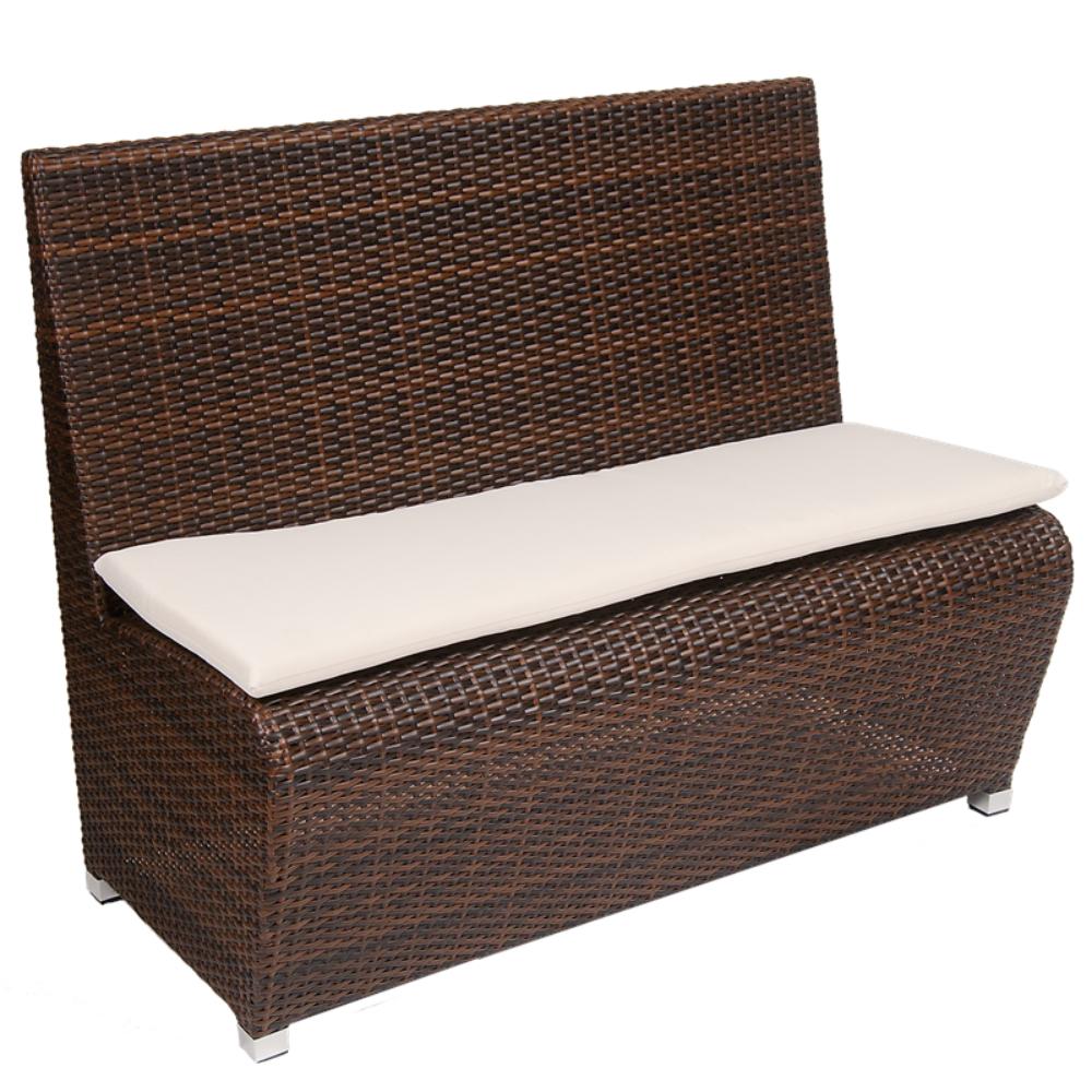 aluminum frame poly woven bench in light weight