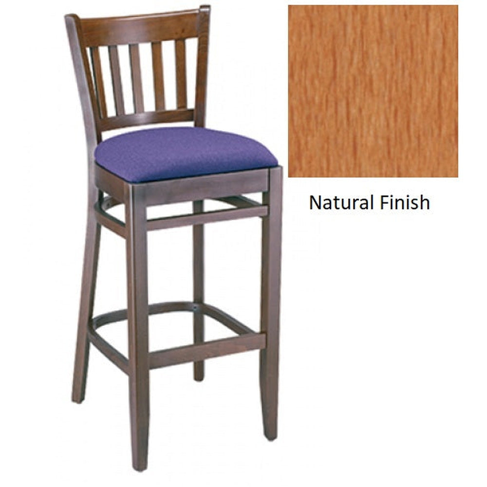 Vertical Solid Wood Bar Stool