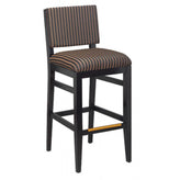 meridian solid wood bar stool in gunstock walnut finish 99