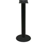 os black stamped steel disc table bases