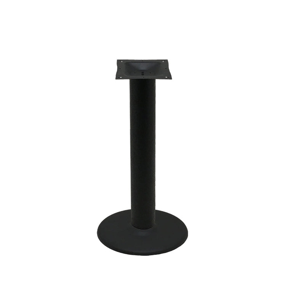 os black stamped steel disc table bases