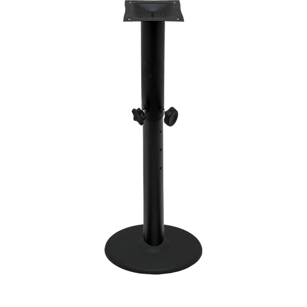 os black stamped steel disc table bases