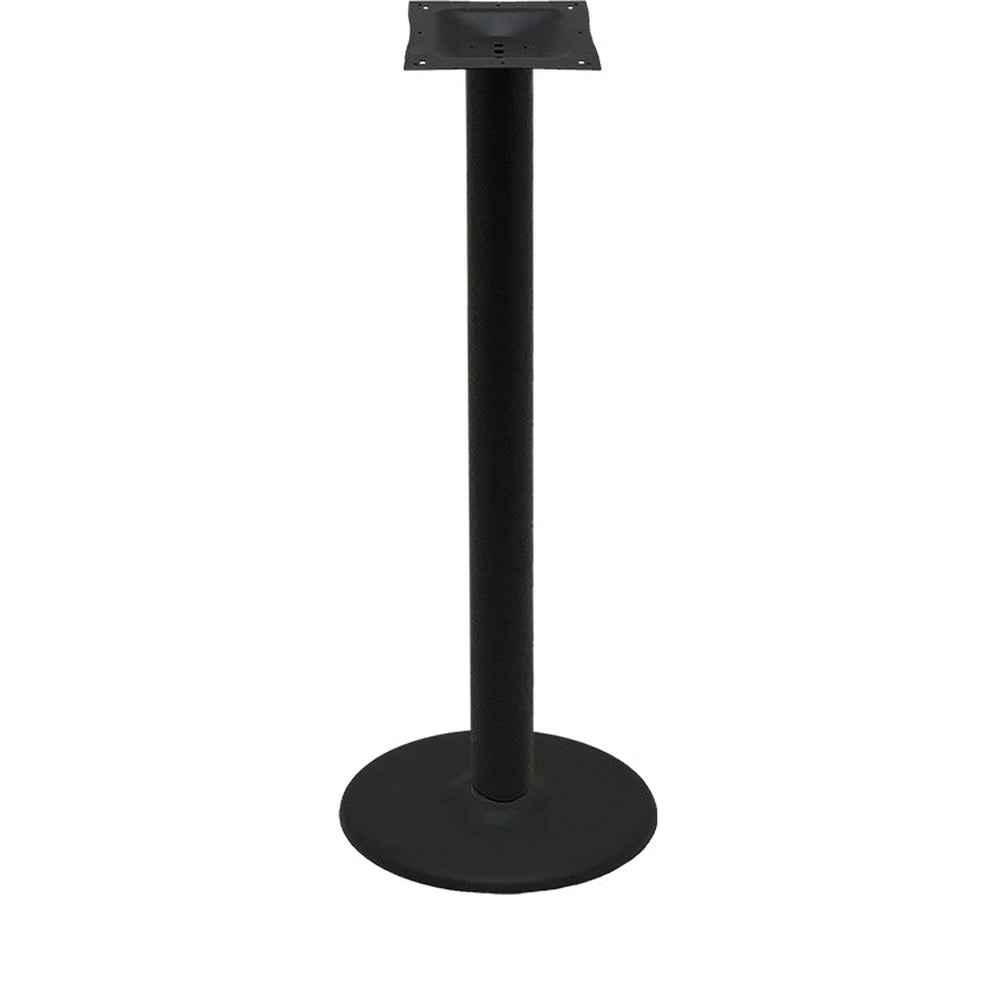 os black stamped steel disc table bases