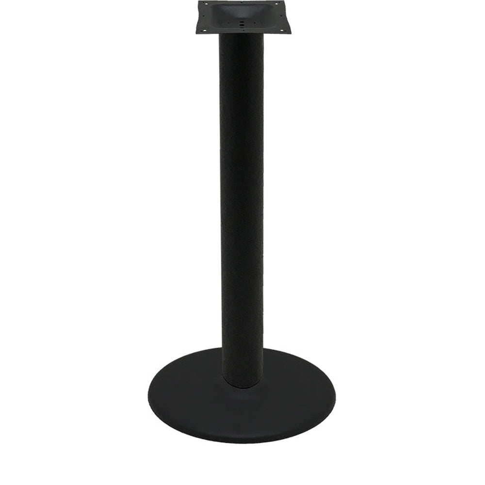 os black stamped steel disc table bases