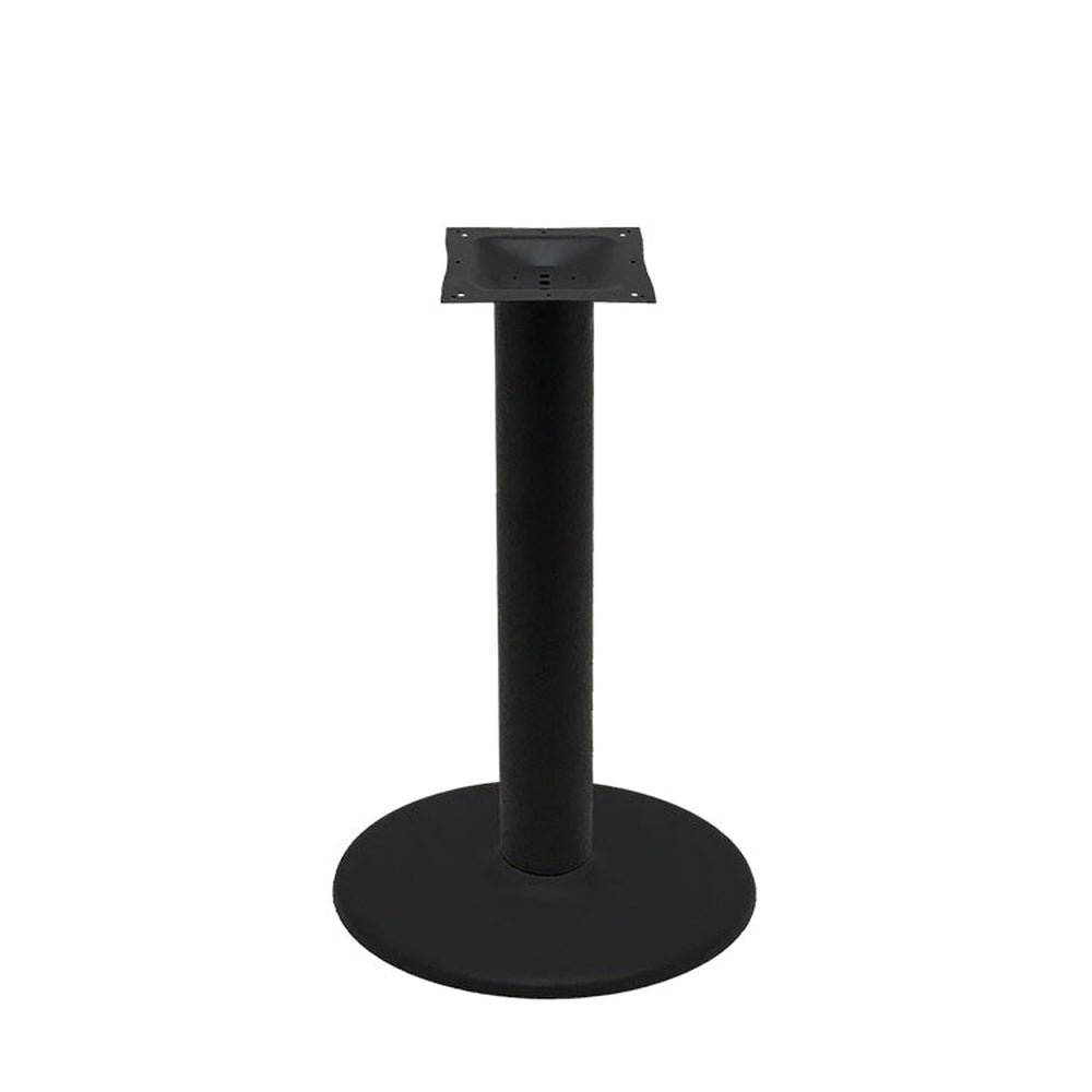 os black stamped steel disc table bases