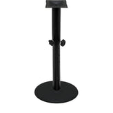 os black stamped steel disc table bases