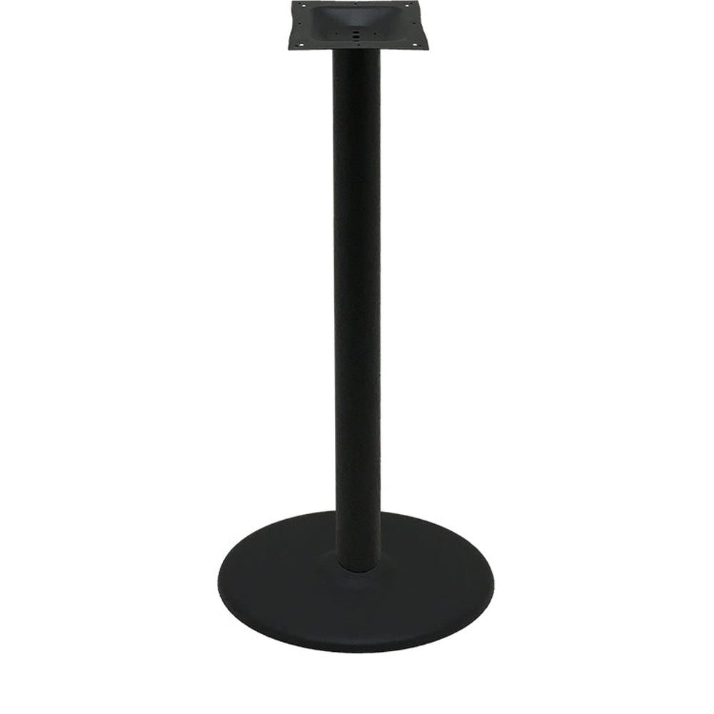 os black stamped steel disc table bases