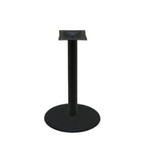 os black stamped steel disc table bases