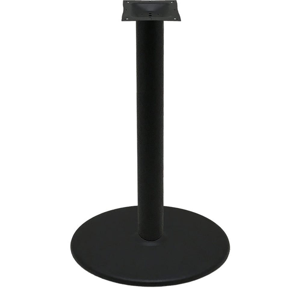 os black stamped steel disc table bases