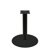 os black stamped steel disc table bases