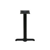 black stamped steel t table bases