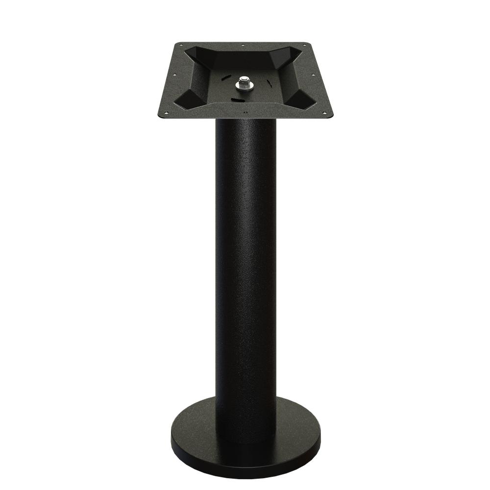 Heavy Duty Bolt Down Black Zinc Coated Outdoor Table Bases