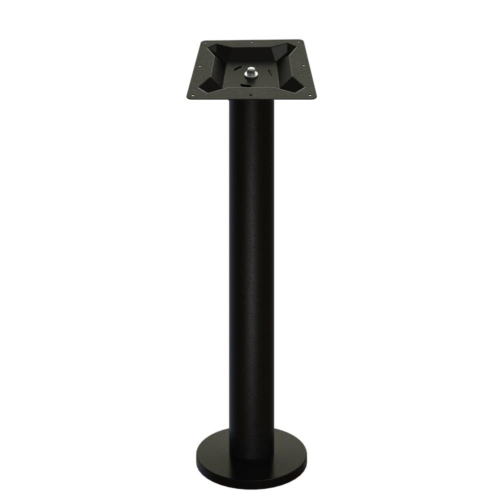 Heavy Duty Bolt Down Black Zinc Coated Outdoor Table Bases