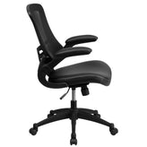 mid back office desk chair with wheels