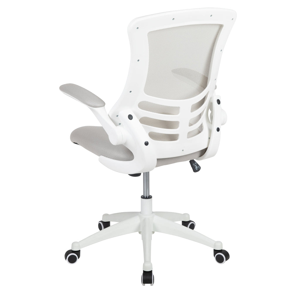 Mid-Back White Mesh Swivel Ergonomic Task Office Chair