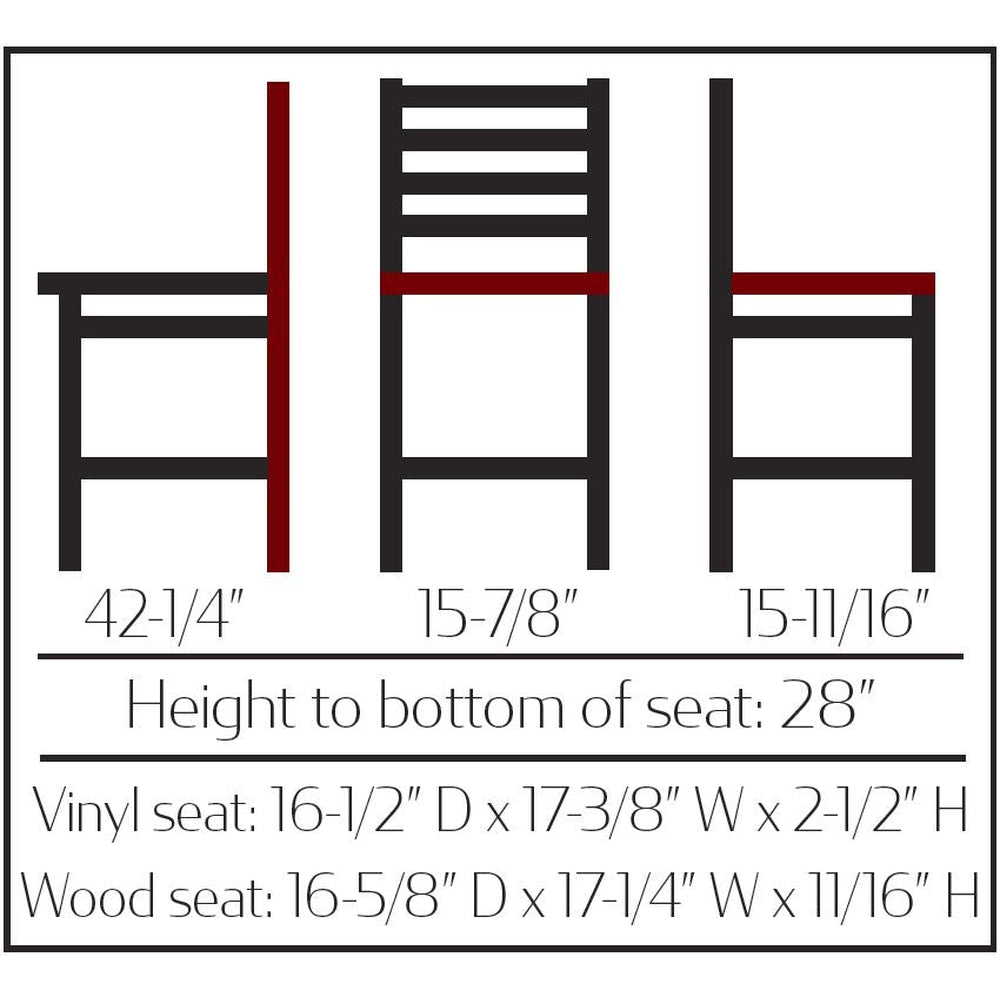 os standard ladderback barstool