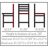 os standard ladderback barstool