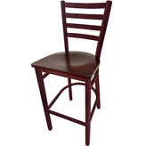 os metalwood ladderback barstool