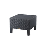 magnolia flat rattan stylish side table black