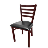 os metalwood ladderback chair