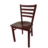 os metalwood ladderback chair