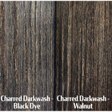 charred black dye darkwash tabletop